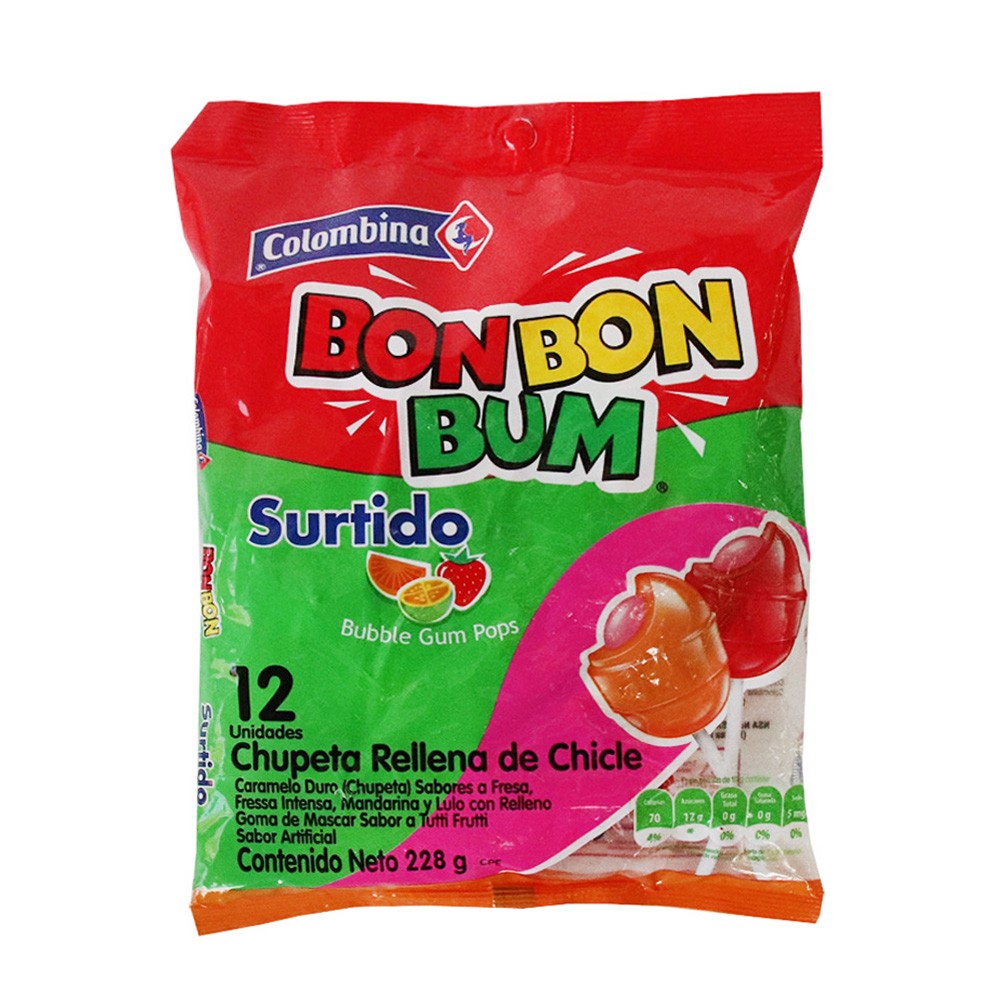 BOMBOM BUM SURTIDO 12U x 240GR