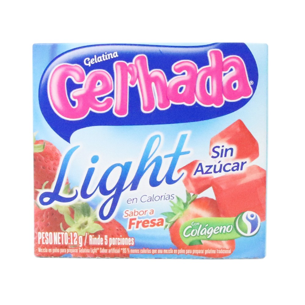 GGELATINA GELHADA LIGHT FRESA x 12gr
