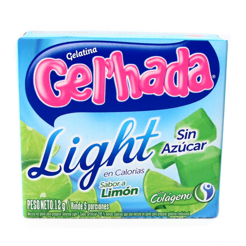 GELATINA GELHADA LIGHT LIMON*12gr