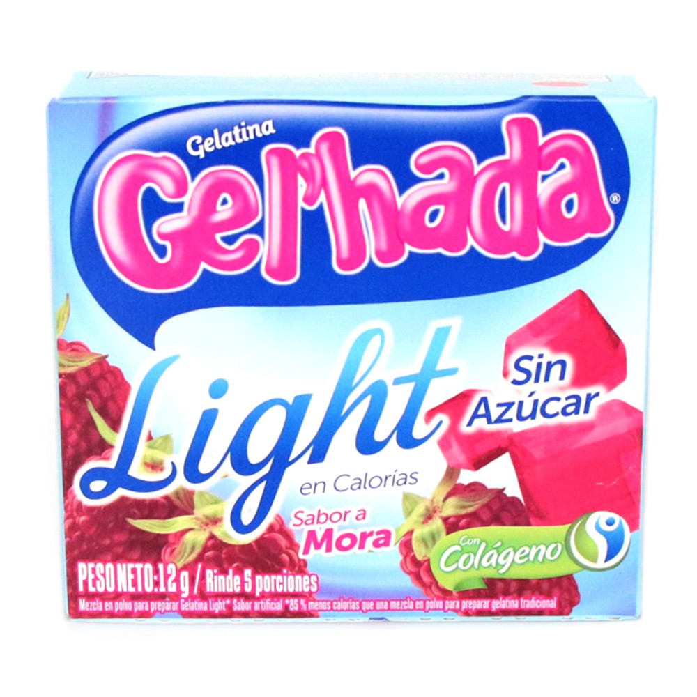GELATINA GELHADA LIGHT MORA x 12gr