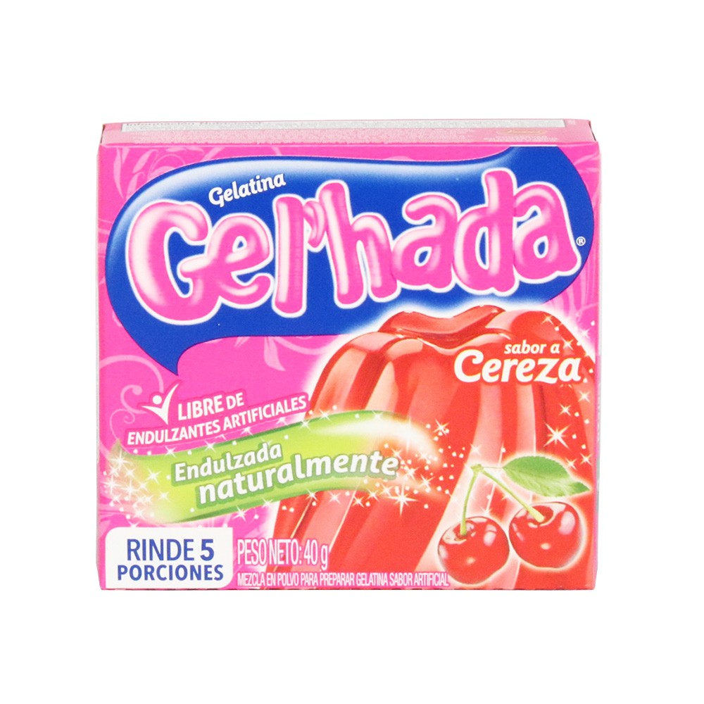 GELATINA GEL`HADA CEREZA x 40GR