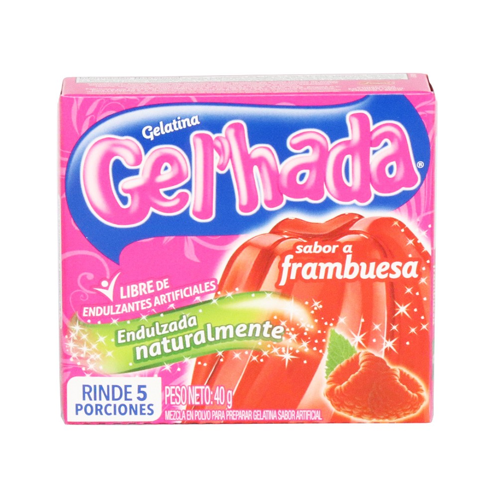 GELATINA GEL`HADA FRAMBUESA x 40GR