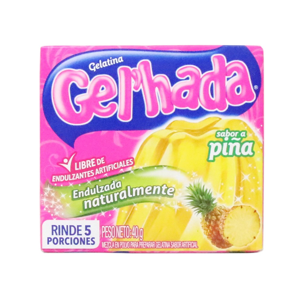 GELATINA GEL`HADA PIÑA x 40GR