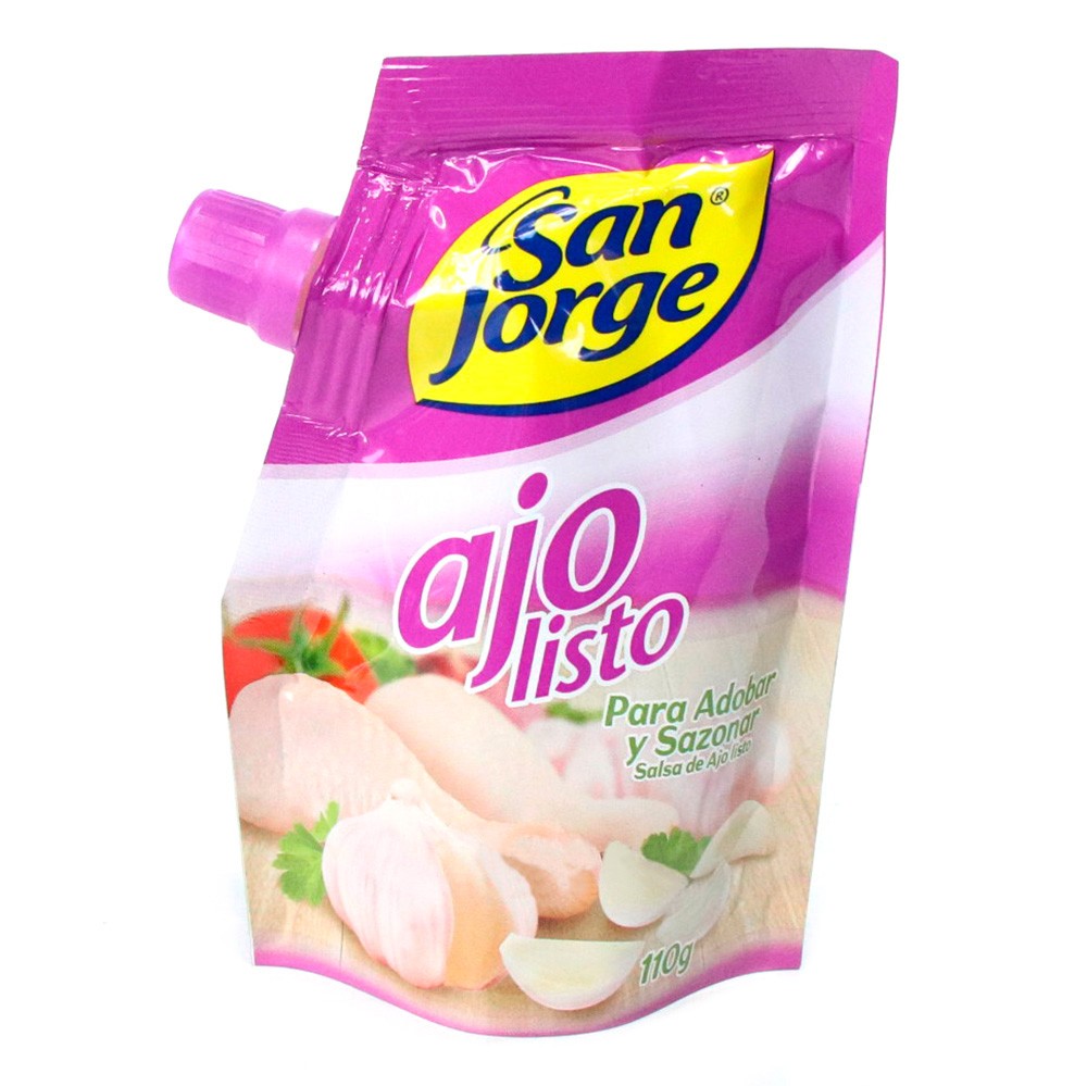 SALSA DE AJO LISTO S/JORGE  x 110GR