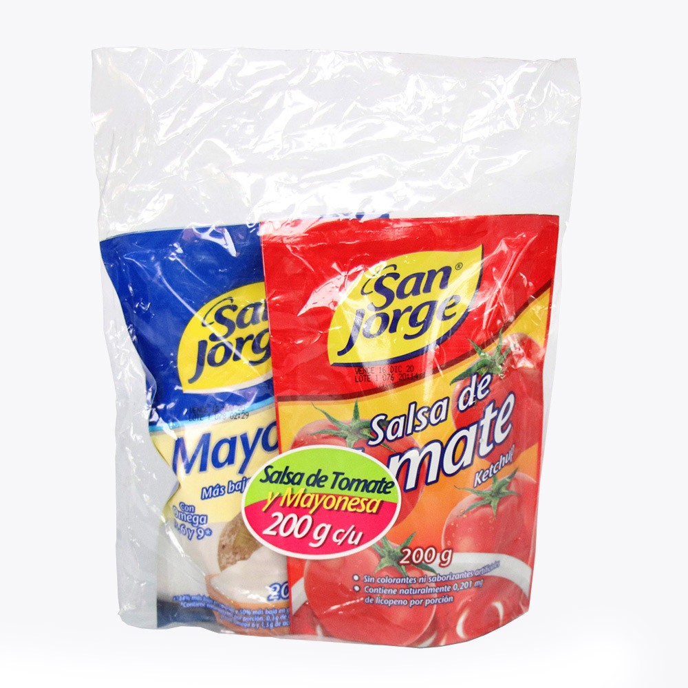 SALSA TOMATE DP S/JORGE  x 200GR+MAYONE