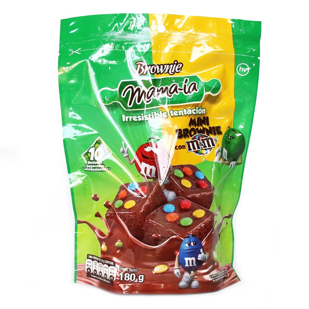 MINI BROWNIE MAMA IA CON M&M  x 180GR