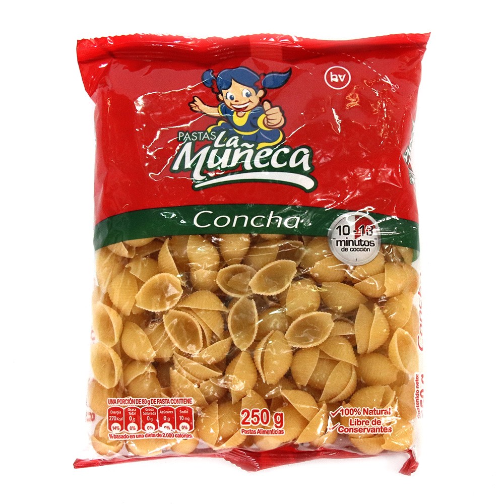PASTAS CONCHAS LA MUÑECA  x  250GR