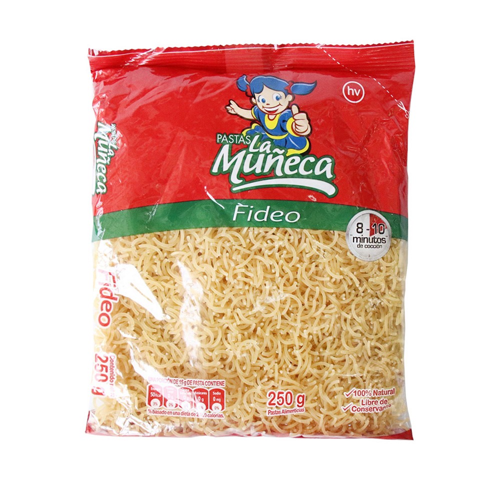 PASTAS FIDEO LA MUNECA  x 250GR