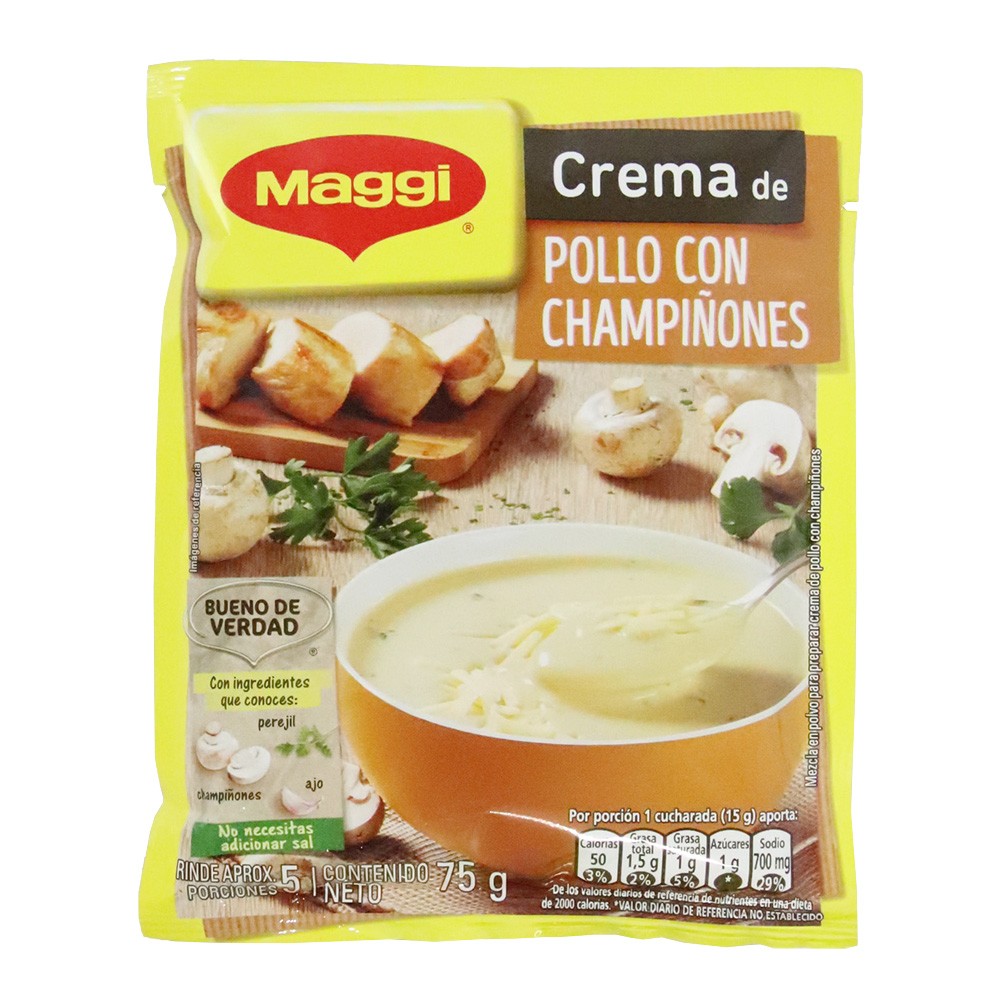 CREMA POLLO CHAMPIÑONES MAGGI*75GR