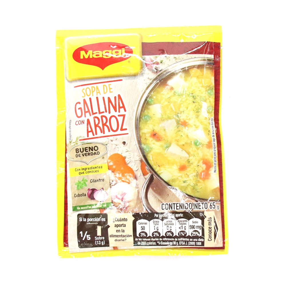 SOPA GALLINA ARROZ  x 65GR MAGGY