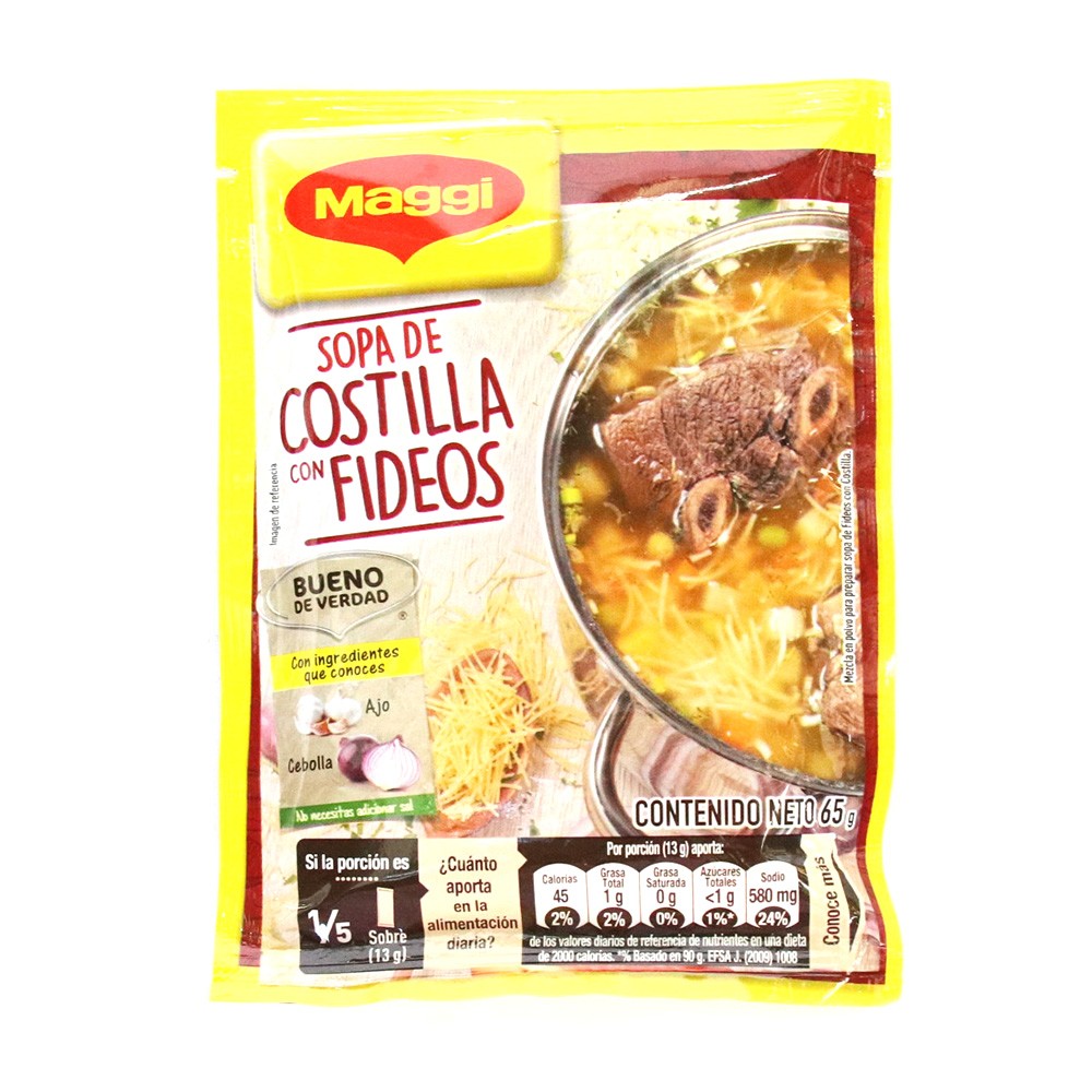 SOPA MAGGI COSTILLA FIDEO  x 65GR
