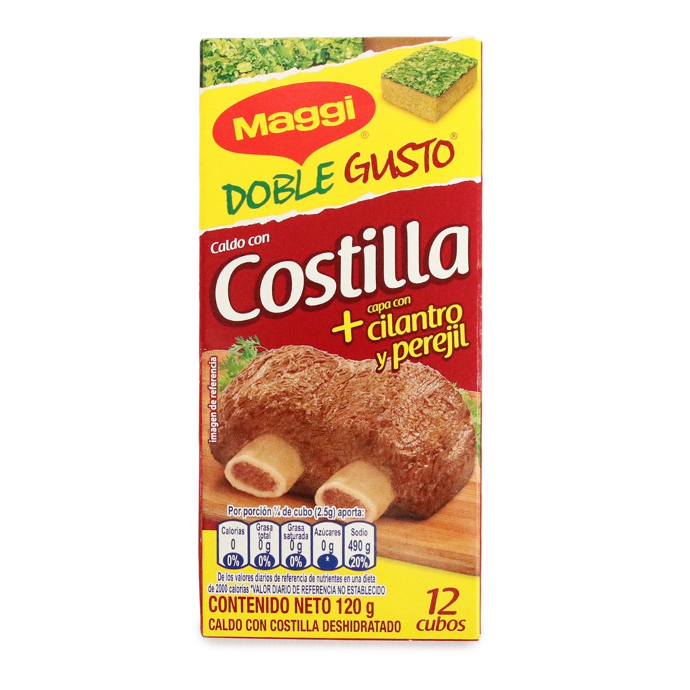 MAGGI DOBLE GUSTO COSTILLA 12U x 120GR