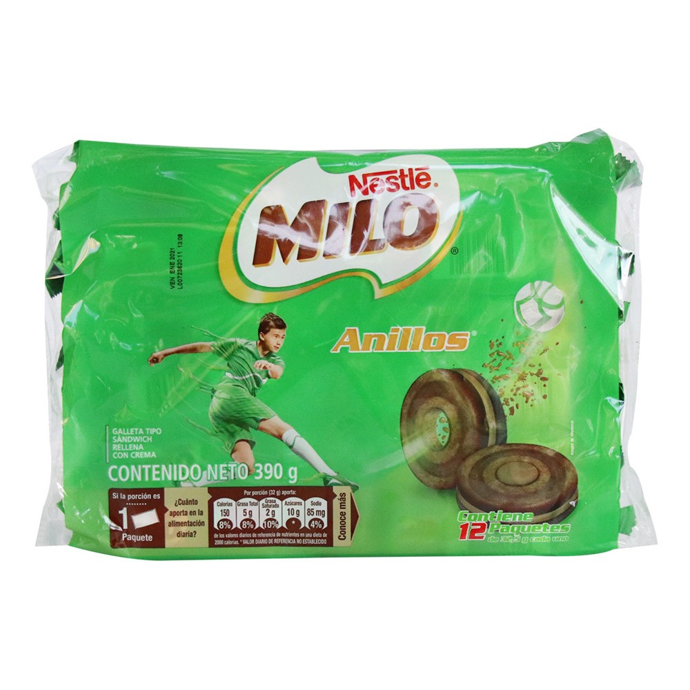 GALLETAS MILO ANILLOS  x 32.5GR