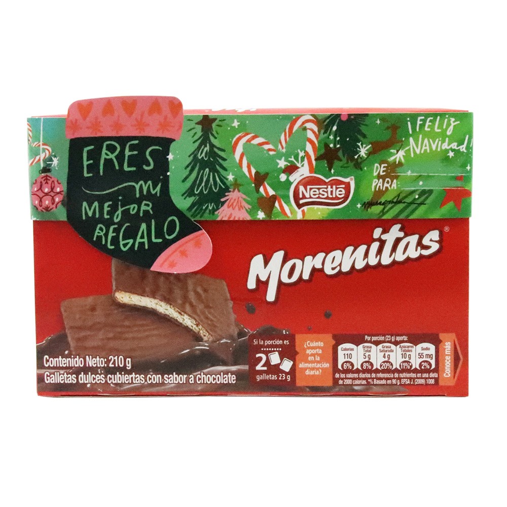 MORENITAS GALLETA RECUBIERTA  x 210GR