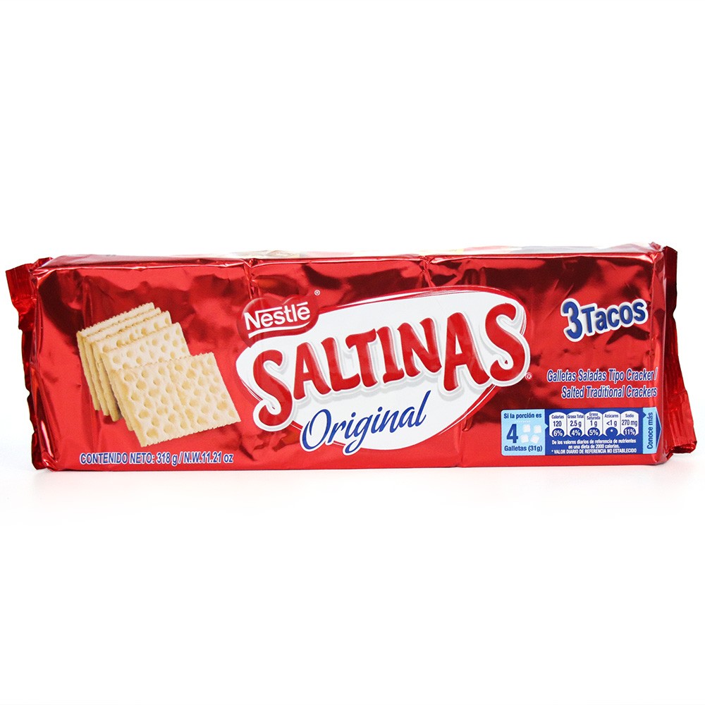 SALTINAS ORIGINAL 3 TACOS  x 318GR