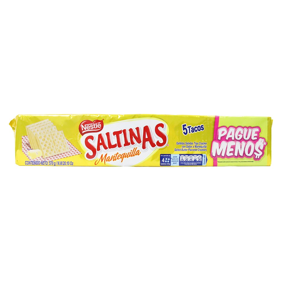 SALTINAS MANTEQUILLA PAGUE MENOS*570 GR