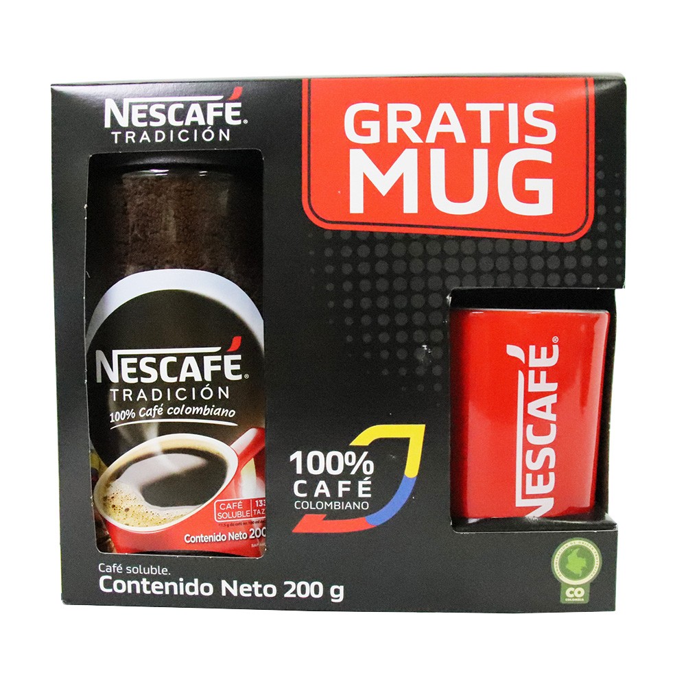 CAFÉ TRADICION NESCAFE 200GGRATISMUG