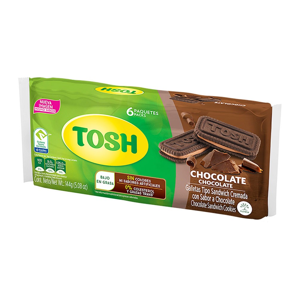 GALLETAS TOSH CHOCOLATE BSA 144gr