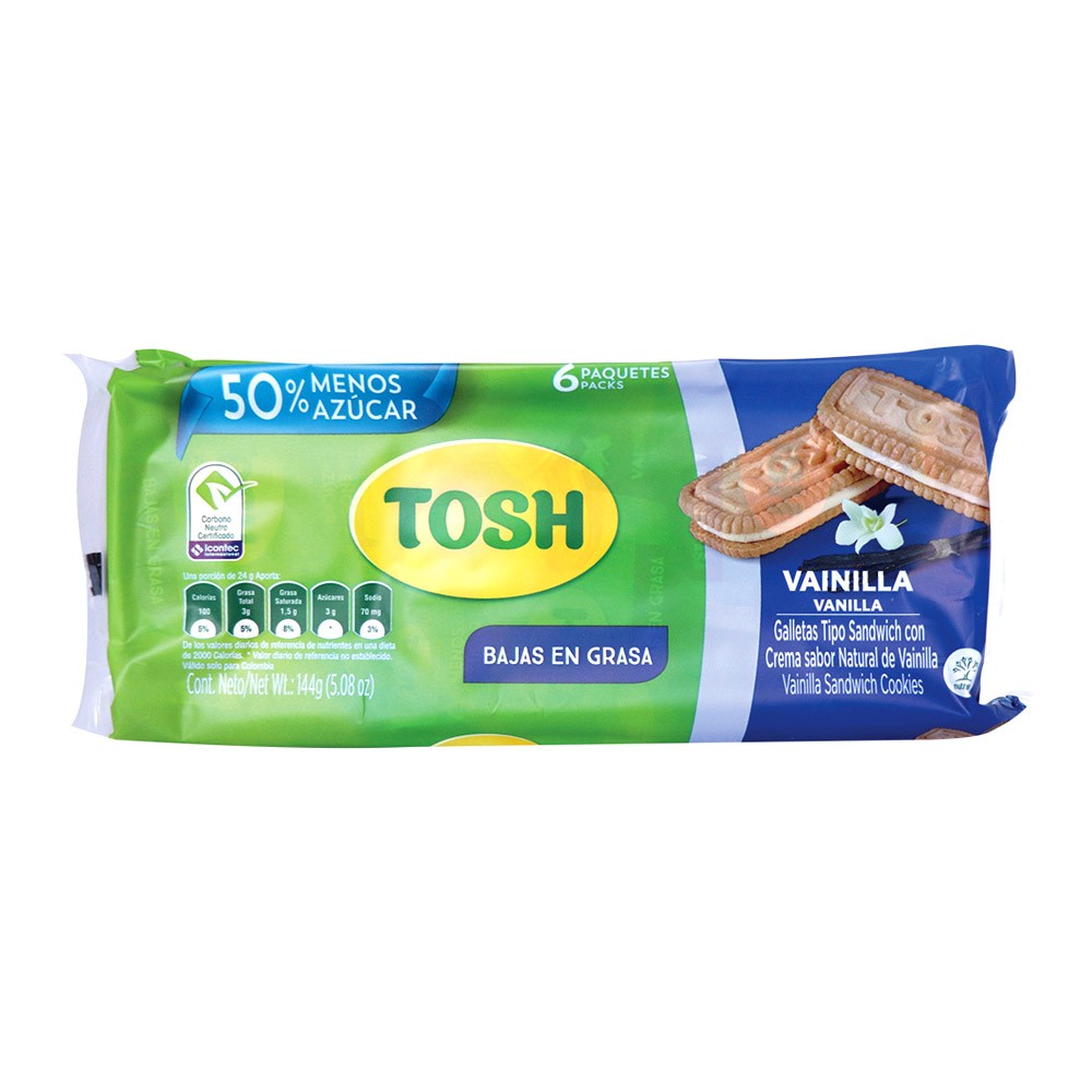 GALLETAS TOSH VAINILLA BLS