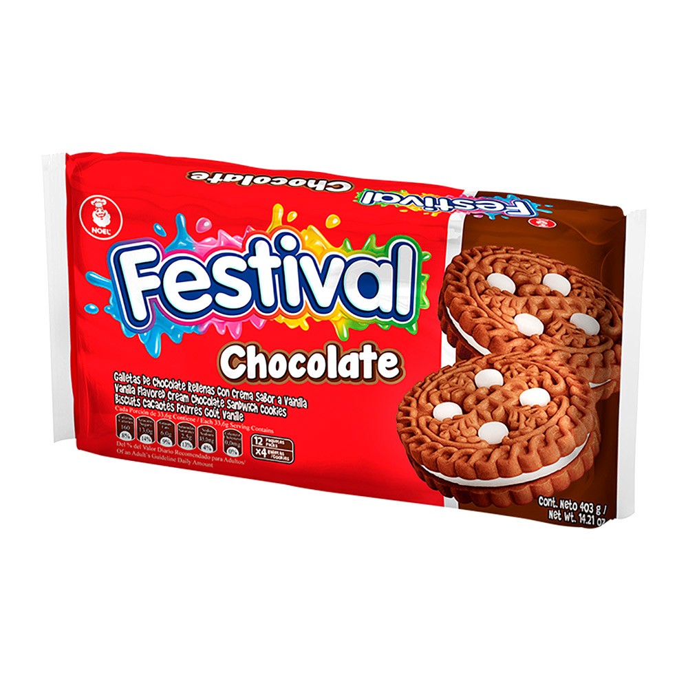 GALLETAS FESTIVAL CHOCO  x 403GR