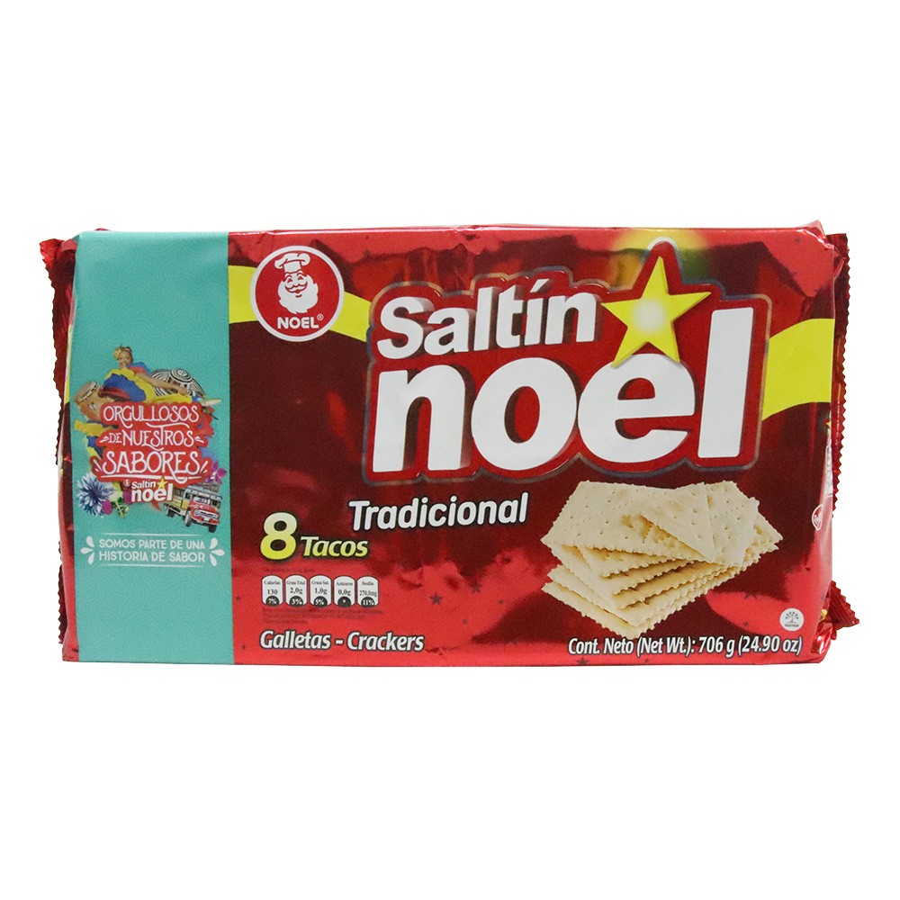 GALLETA SALTIN NOEL  8 TACOS  x 706 GR