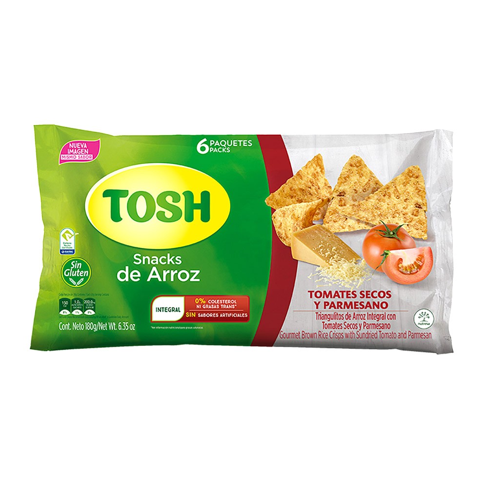 PASABOCAS TOHS ARROZ TOM/PARME X6 *180GR