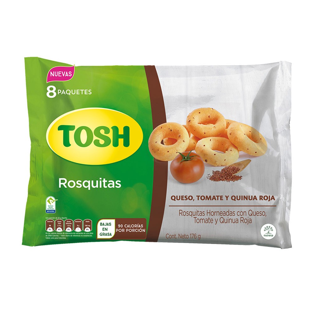 ROSQUILLAS TOSH TOMATE QUINUA*176GR