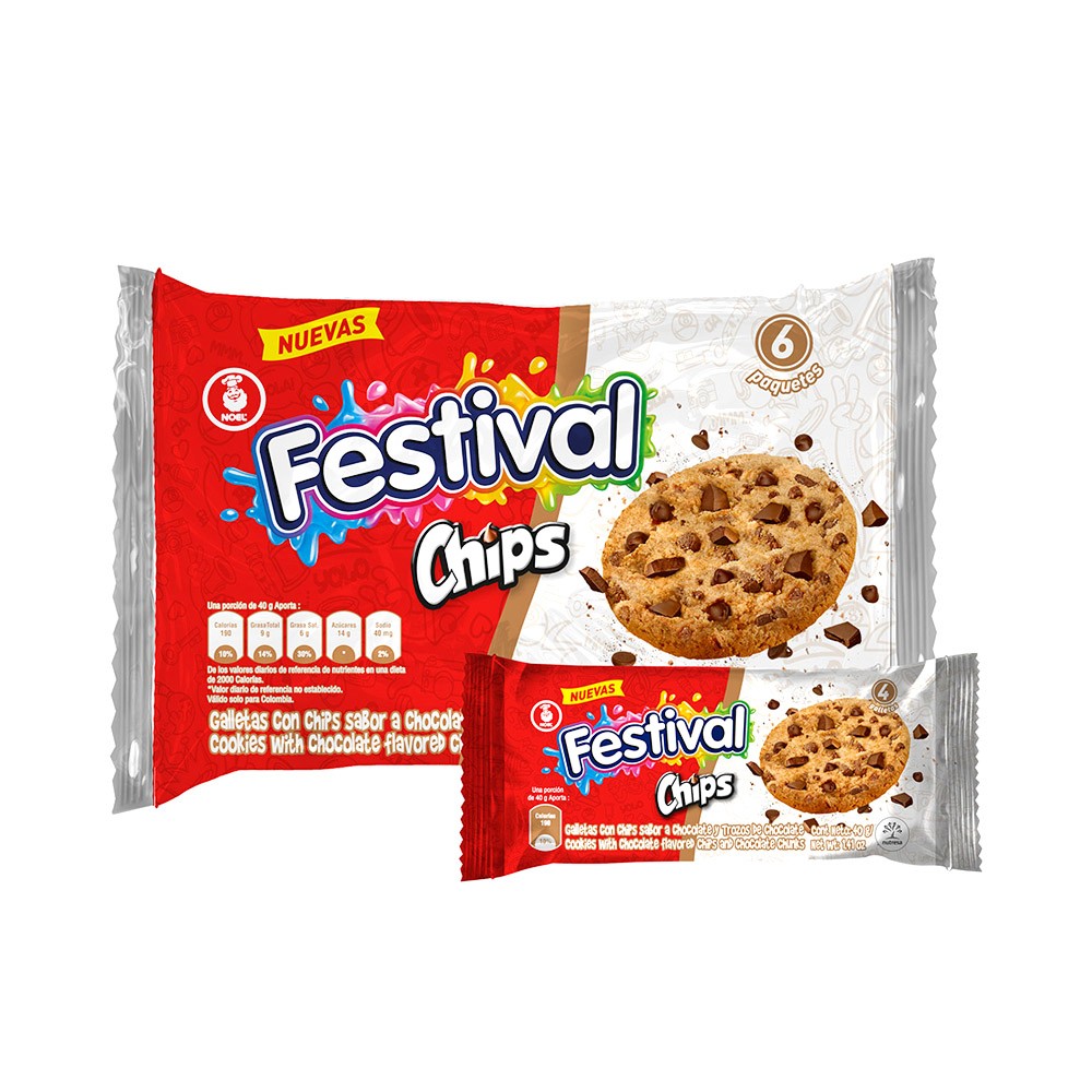 GALLETA FESTIVAL CHIPS x 240GR