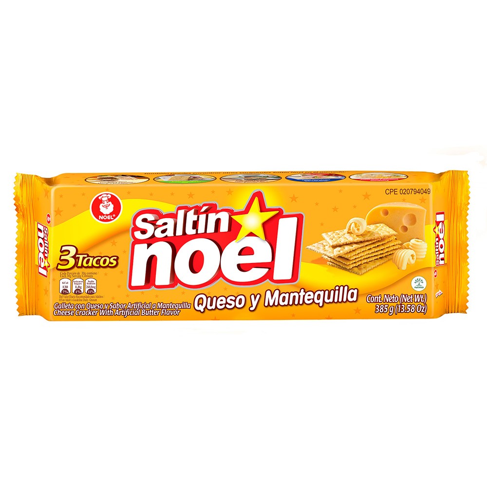 SALTIN QUESO/MANTEQUILLA x 3TACO