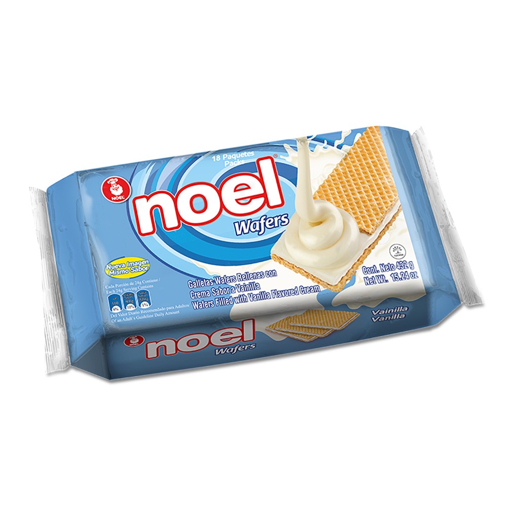 WAFERS NOEL VAINILLA x18U  x 432GR