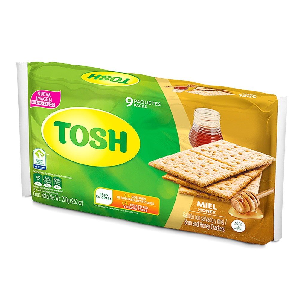 GALLETA TOSH MIEL  x 9