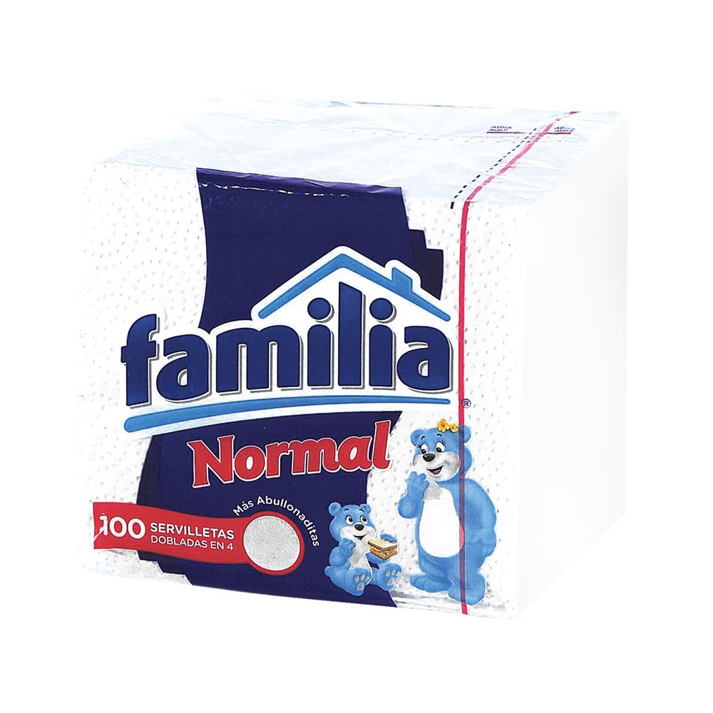 SERVILLETA FAMILIA NORMAL  x 100U