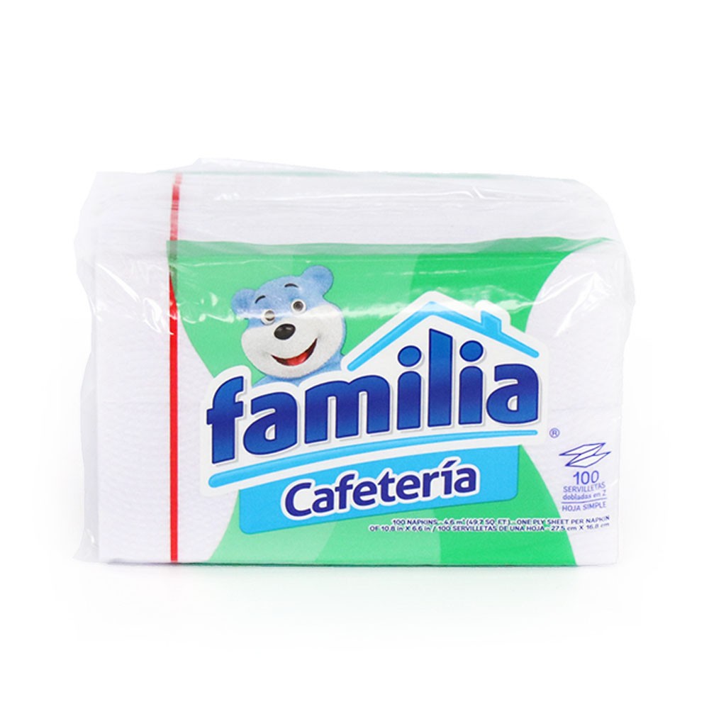 SERVILLETA FAMILIA CAFETERIA  x 100U