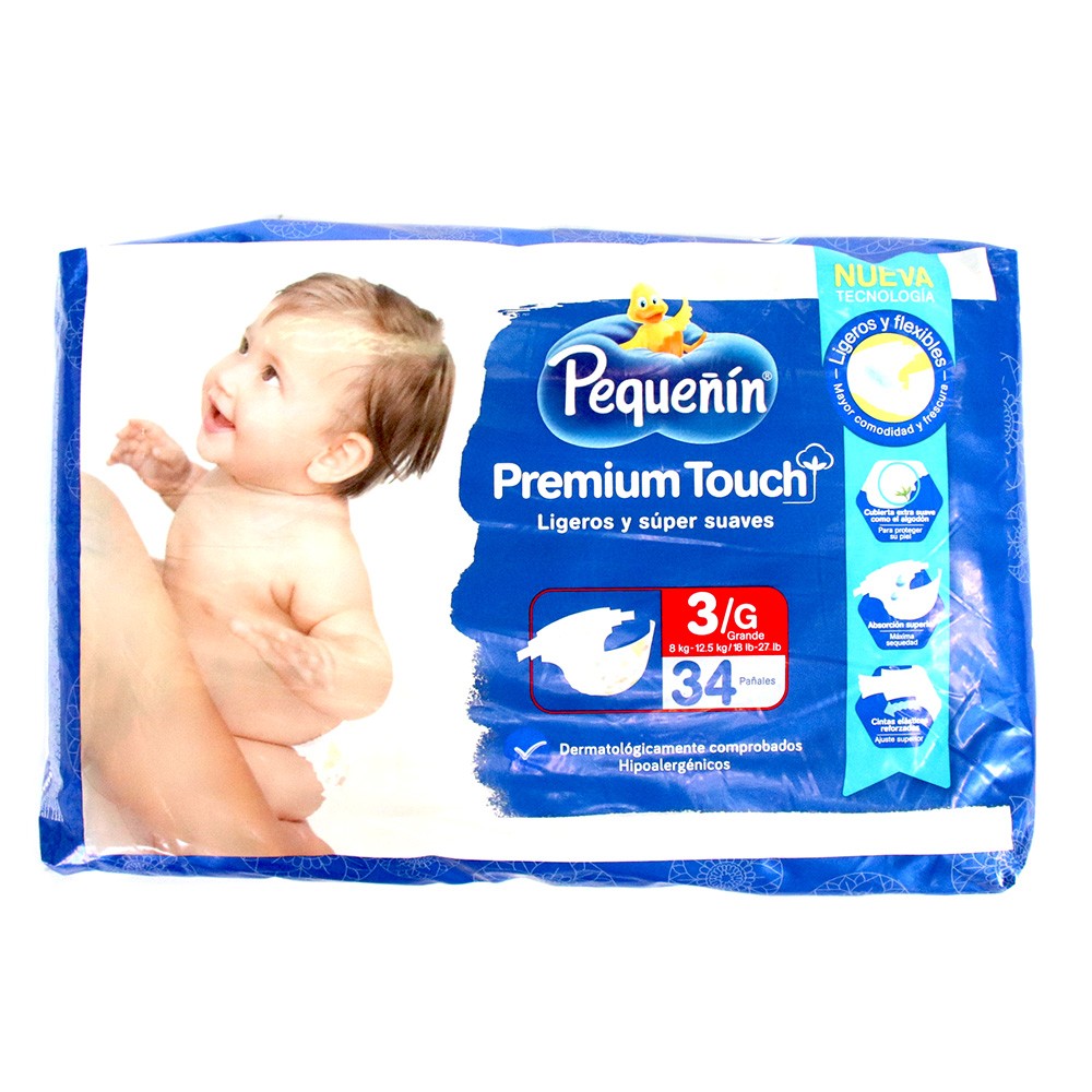 PAÑAL PREM ETAPA 3 TOUCH PEQUEÑIN*34 UND