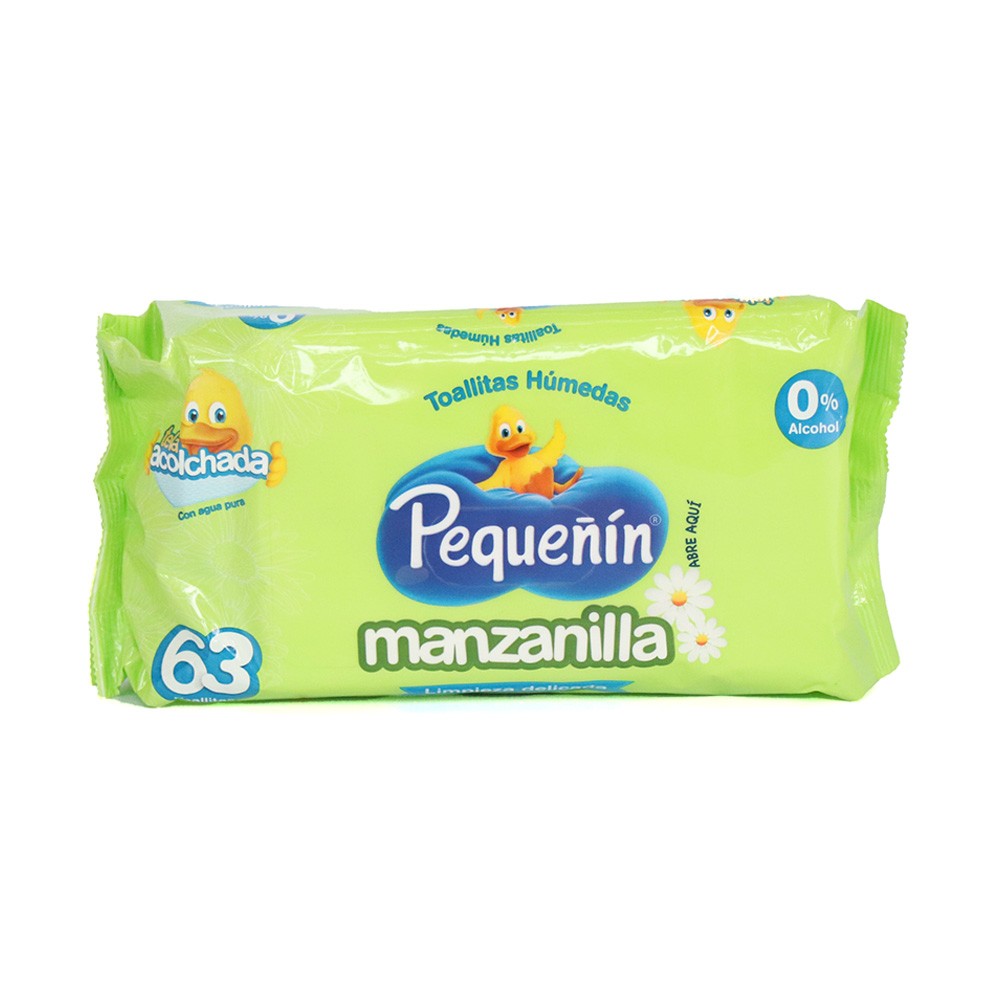 TOALLITAS HUM PEQUEÑIN MANZANILLA *63UND
