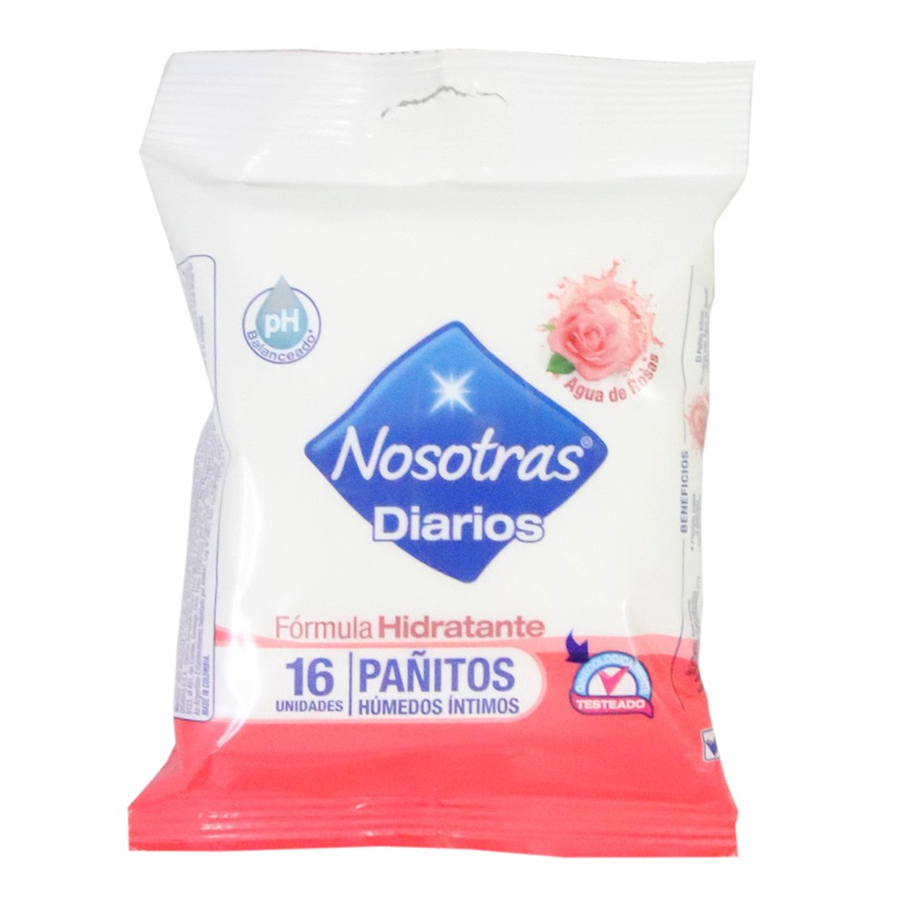 PAÑITOS AGUA DE ROSAS NOSOTRAS*16UND