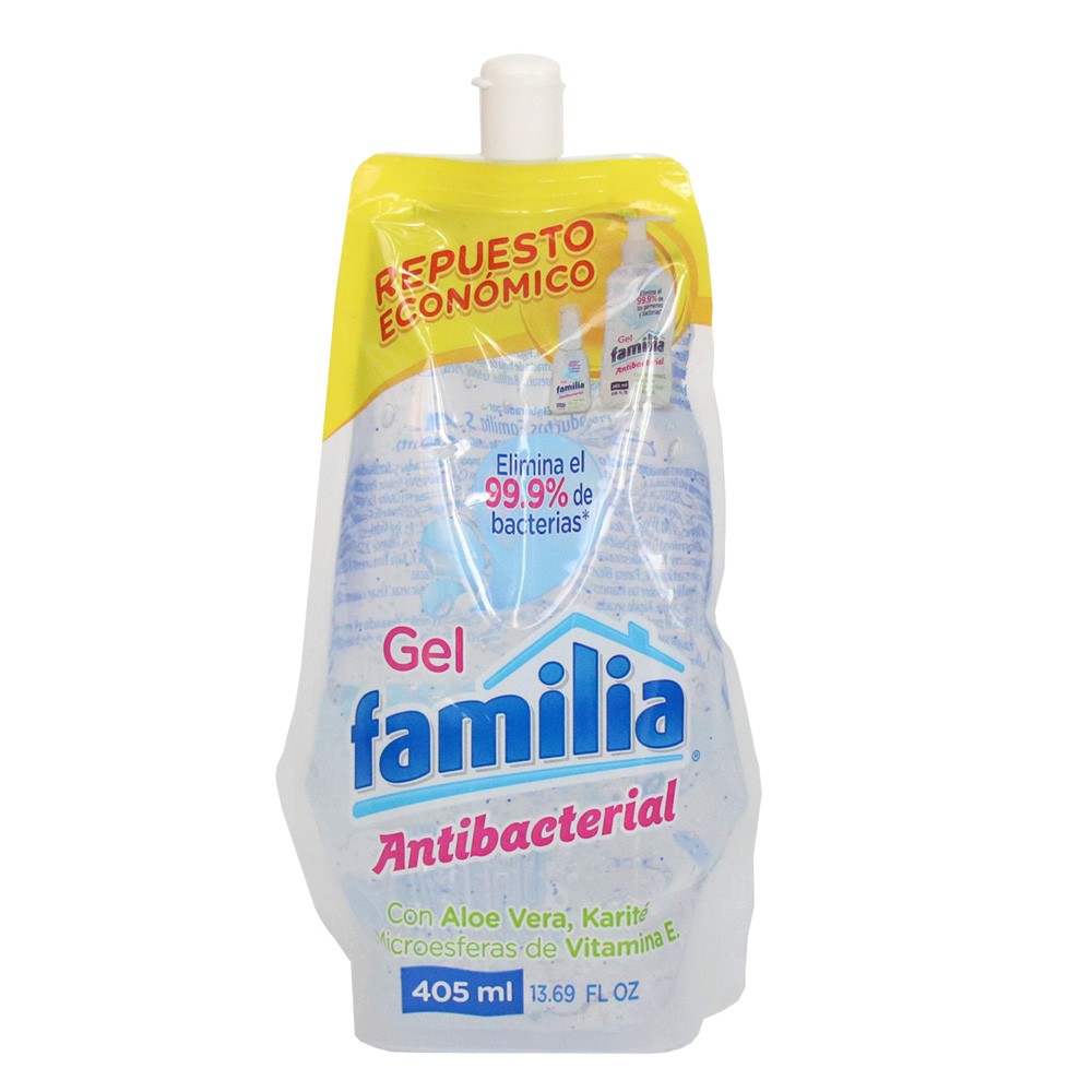 GEL FAMILIA ANTIBACTERIAL REPUESTO*405ML