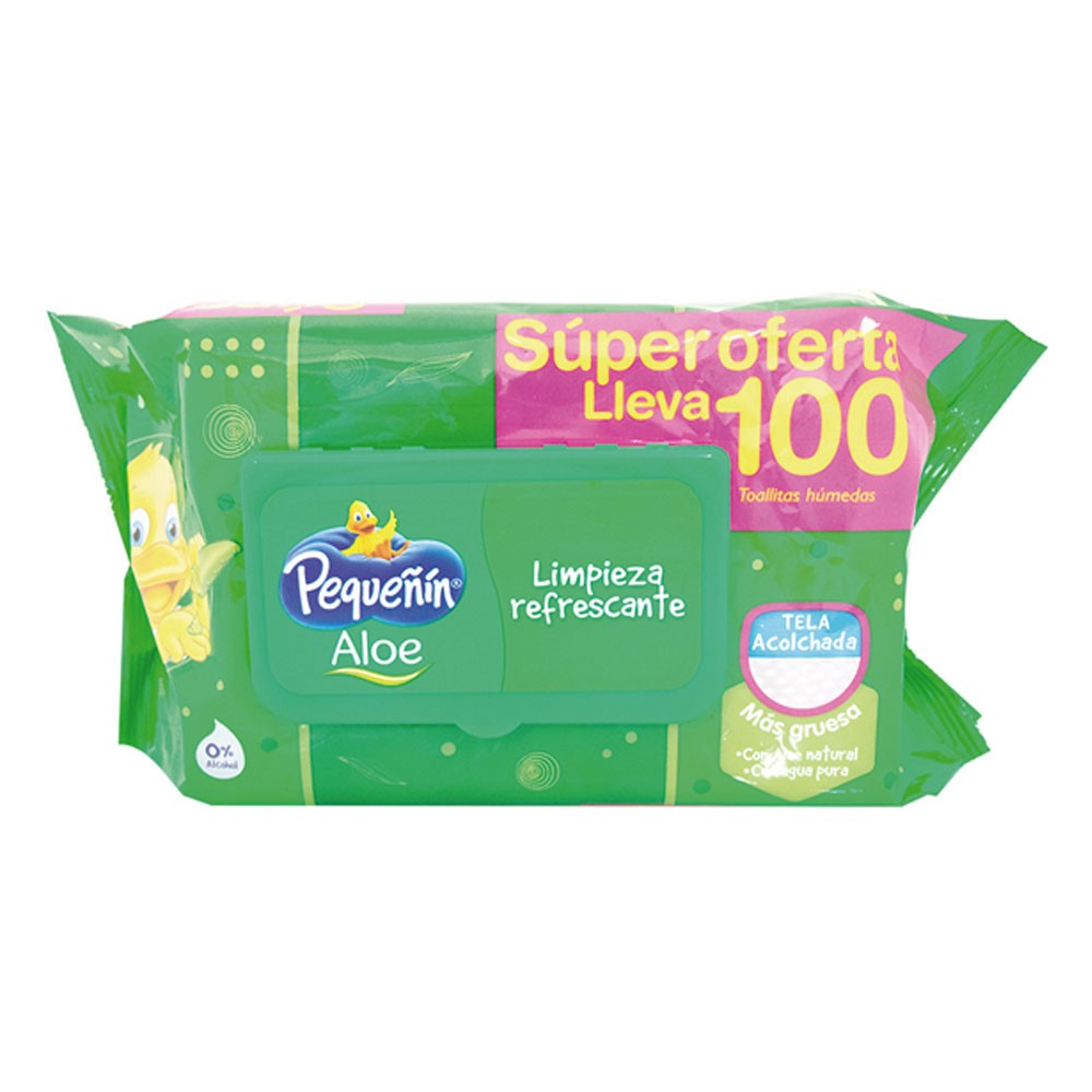 TOALLAS HUM ALOE VERA PEQUEÑIN P70L100U