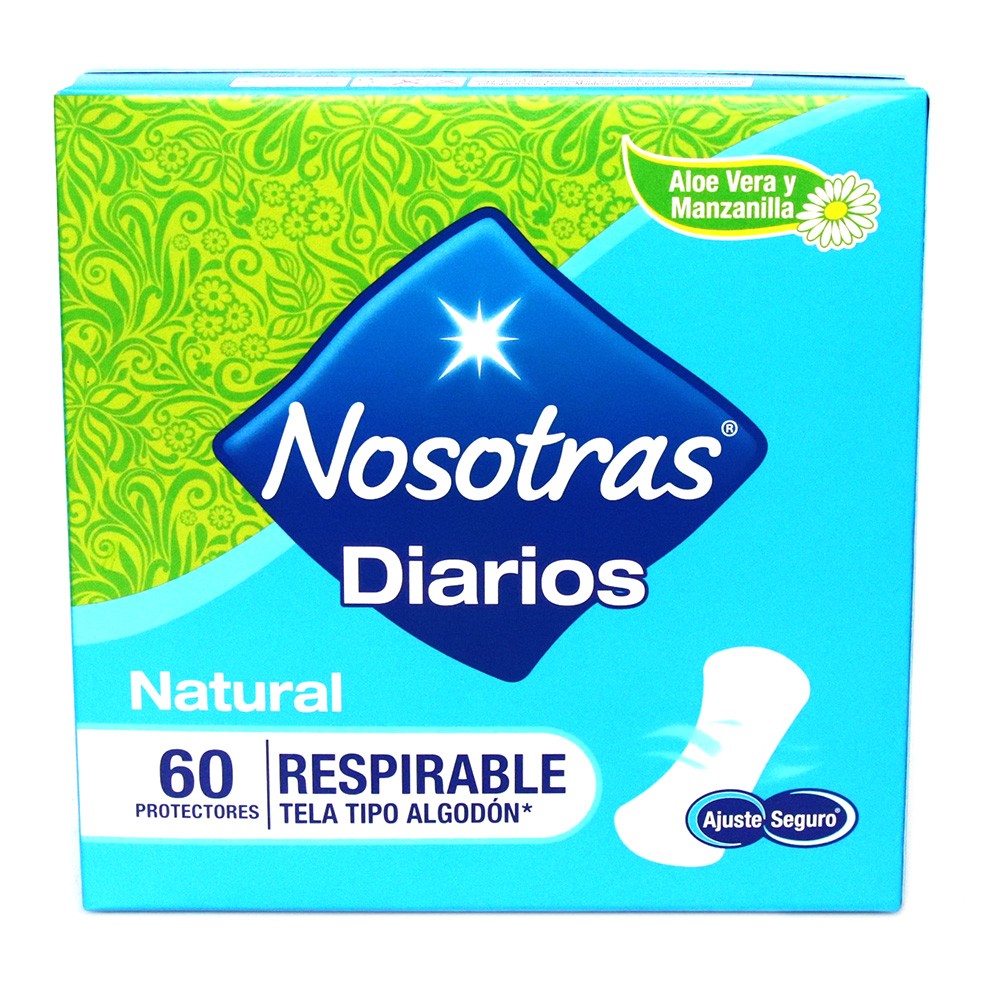 PROTECTORES NOSOTRAS NATURAL RESP  x 60U