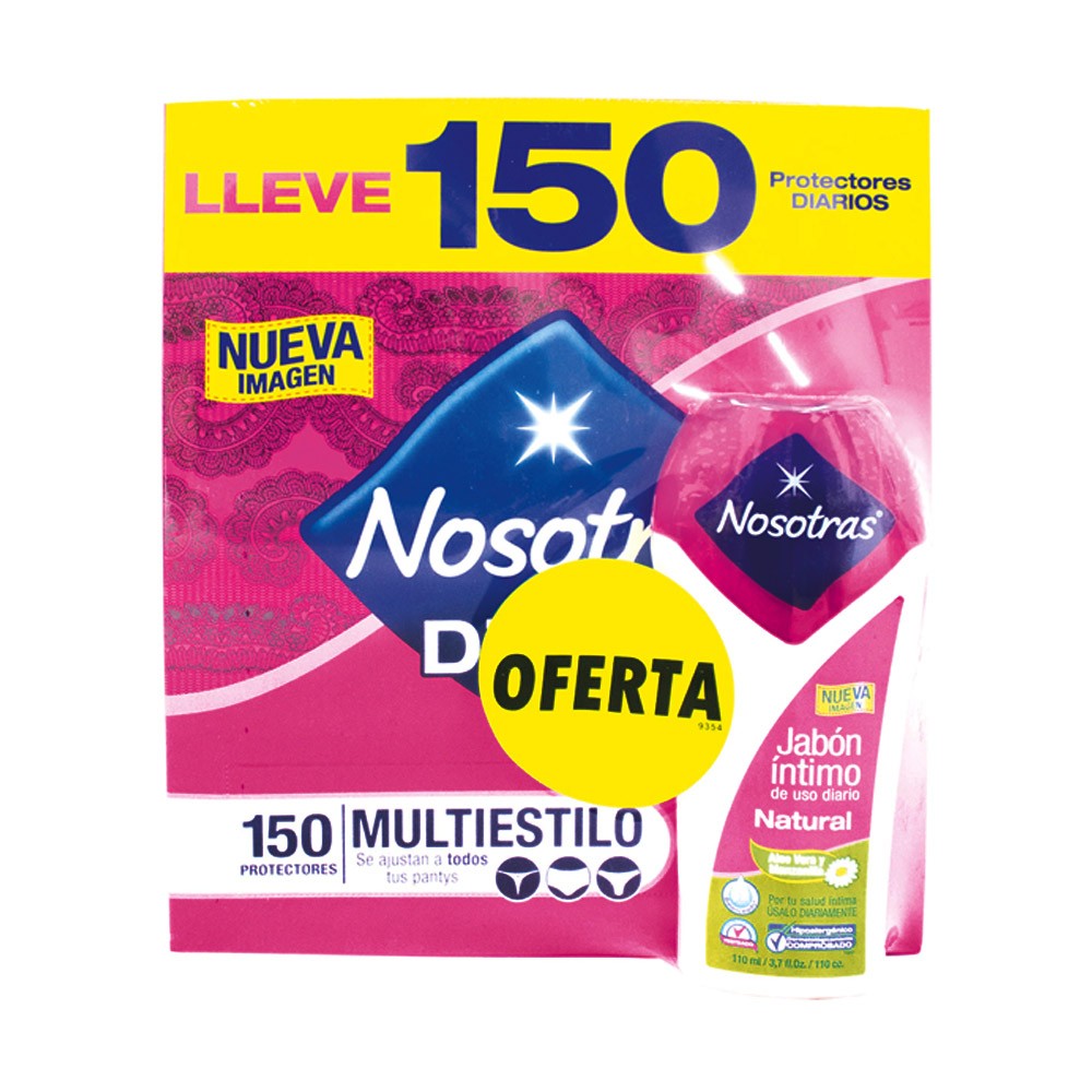 NOSOTRAS DIARIOS MULTIESTILO x 150+JABON