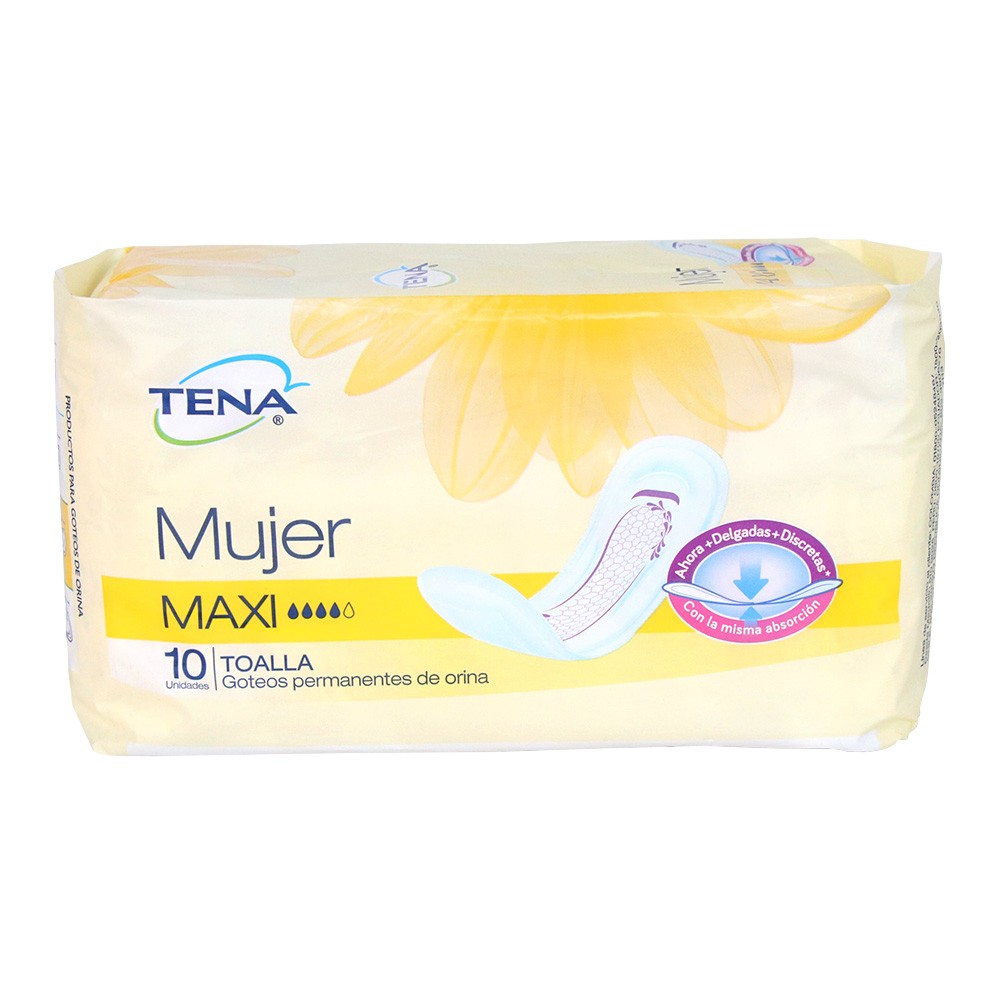 TENA MUJER MAXI  x 10UND