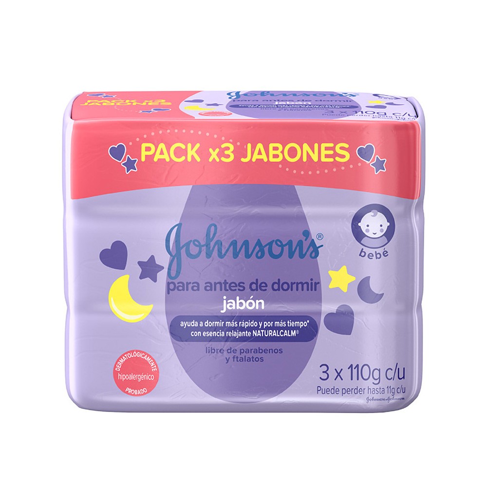 JABON JOHNSONS BABY ANTES DORMIR*3UND