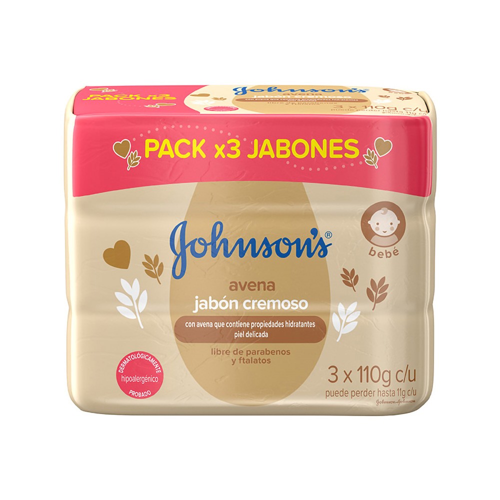 JABON JOHNSONS BABY AVENA*3UND