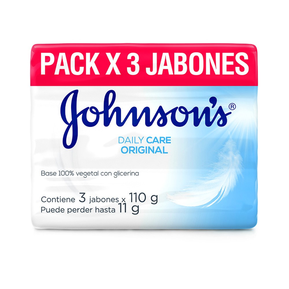 JABON JOHNSONS BARRA ORIGINAL 3UND*110GR