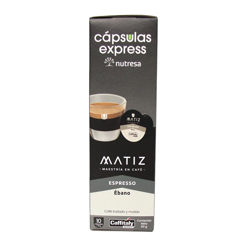 CAPSULA CAFE MATIZ EBANO  x 70 GR