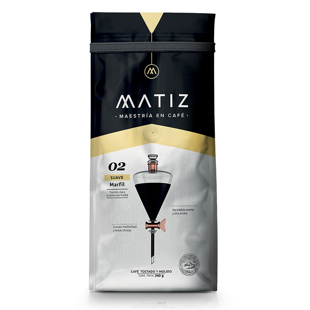 CAFE MATIZ MARFIL MOLIDO x 340GR