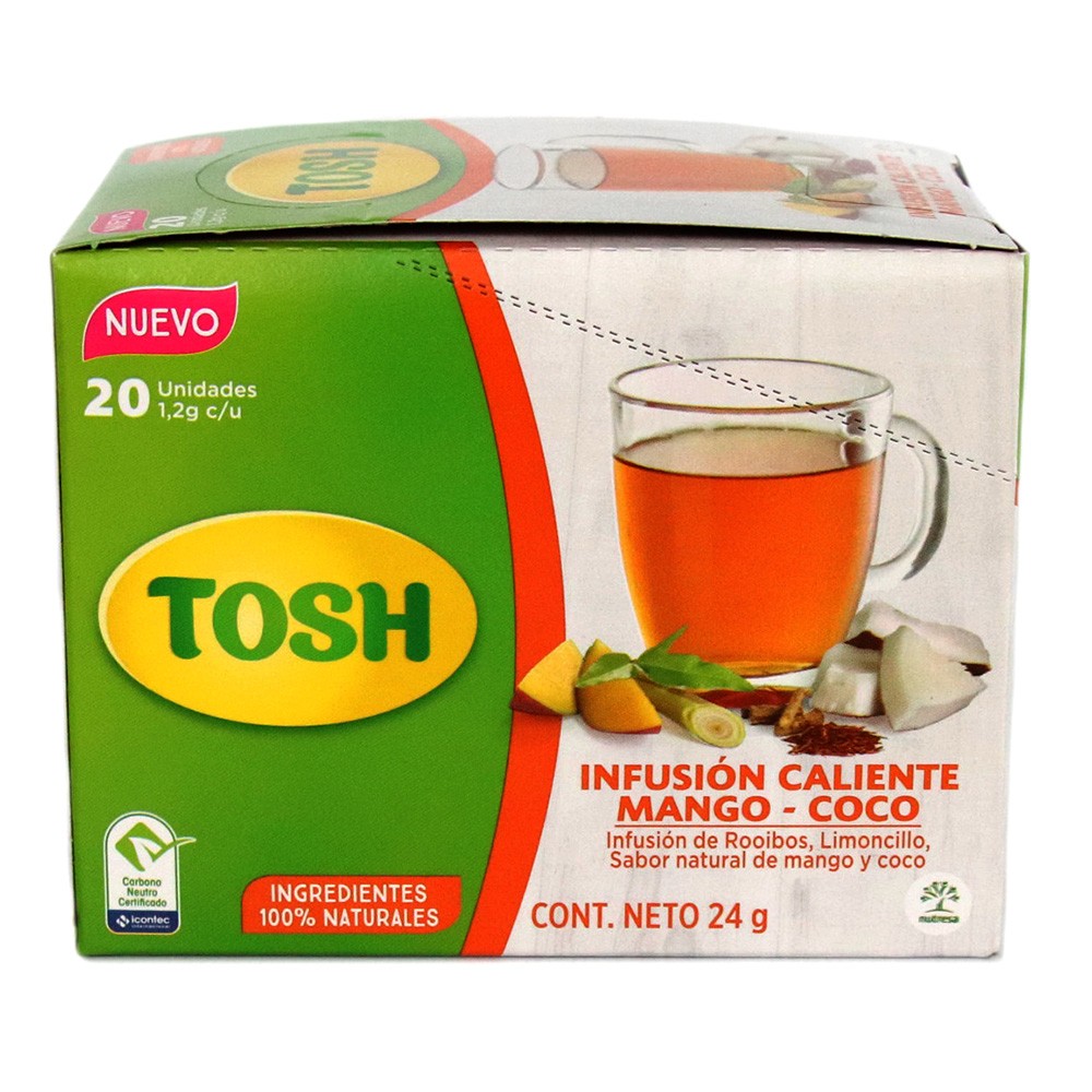 INFUSION TOSH CALIENTE MANGO COCO * 24 G