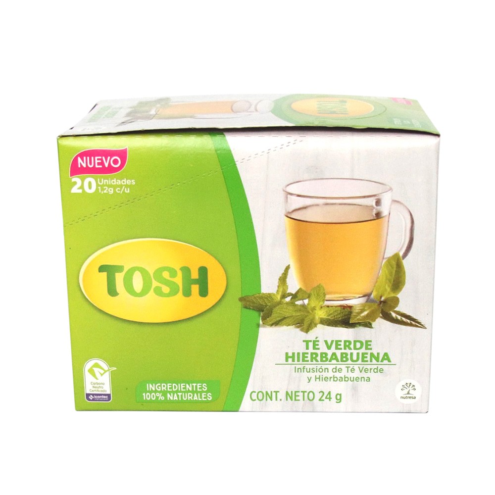 TOSH TE VERDE HIERBABUENA  x  24 GR