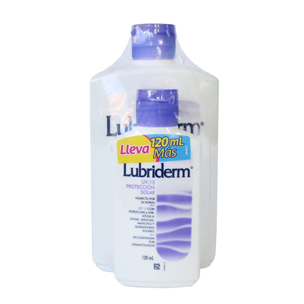 LUBRIDERM UV  x 400ML+ UV x 120ML $ ESP