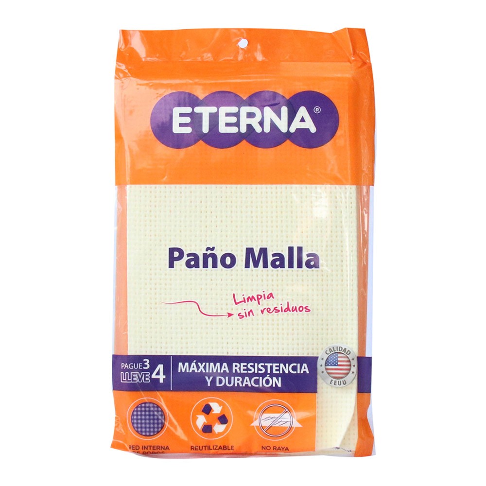 PAÑO MALLA ETERNA PAGUE 3 LLEVE 4UND